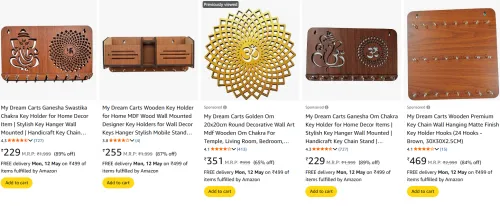 Image of My Dream Carts Home Decor Items Minimum 80% Discount