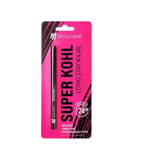 Image of MyGlamm Super Kohl Long Stay Kajal Matte Finish - 0.3g