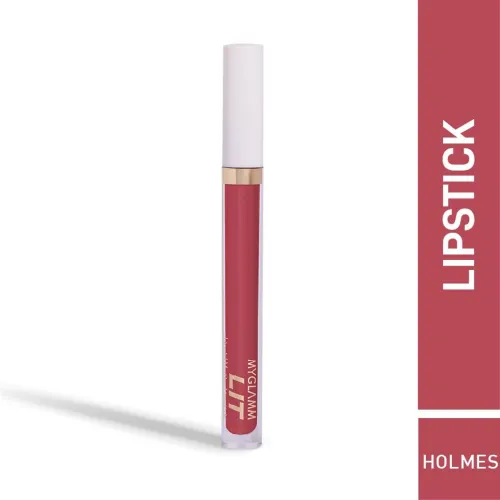 Image of MyGlamm LIT Liquid Matte Lipstick  (Holmes, 3 ml)