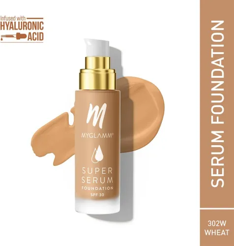 Image of MyGlamm Super Serum SPF 30 Foundation (302W Wheat, 33 g)