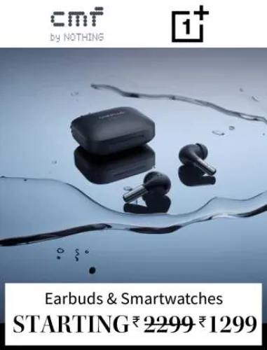 Image of Myntra Big Fashion Festival: CMF BY NOTHING and ONEPLUS Earbuds , Earphones and Neckbands Starting at ₹1299