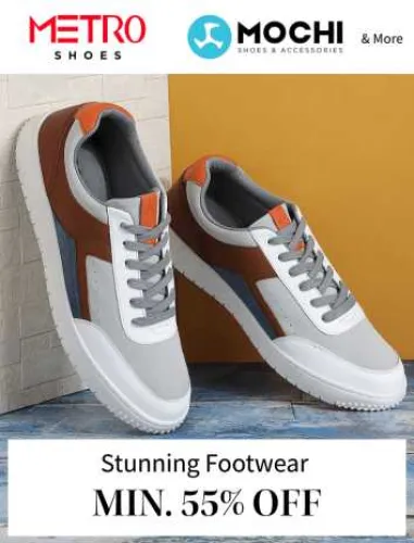 Image of Myntra Big Fashion Festival: Minimum 55% off on METRO and MOCHI Footwear