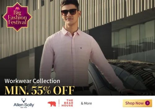 Image of Myntra Big Fashion Festival: Minimum 55% off on Men's Fashion Branded Deals