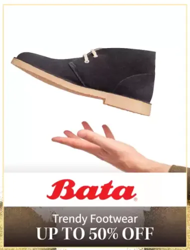Image of Myntra Big Fashion Festival: Up To 50% off on BATA Men's Footwear