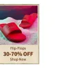Myntra branded Flip-Flops Offer : minimum 30% and up to 70% Discount on branded Flip-Flops