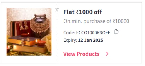 Image of Myntra Coupon: Flat ₹1000 Off On ECCO Premium Unisex Shoes & Footwears