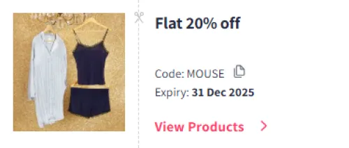 Image of Myntra Coupon: Flat 20% Off on Mouse