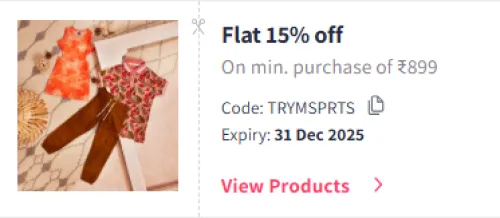 Image of Myntra Coupon : Flat 15% Off on Men's Clothing
