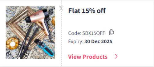 Image of Myntra Coupon : Flat 15% Off on Smashbox Personal Care
