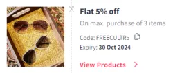 Myntra Coupon: Flat 5% off on Freecultr Fashion & Clothing