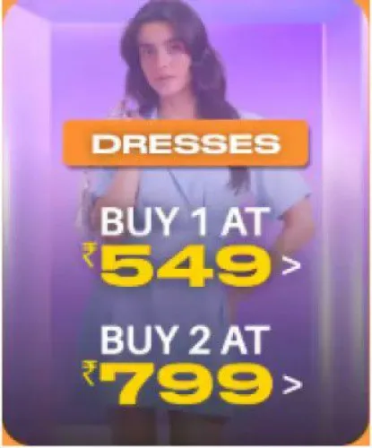 Image of Myntra Genz Store: Buy 2 Dresses at ₹799