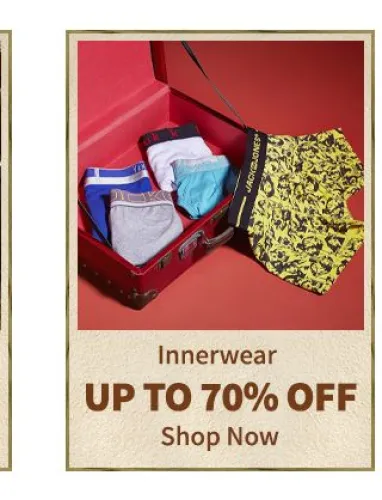 Image of Myntra innerwear Offer : up to 70% Discount on innerwear