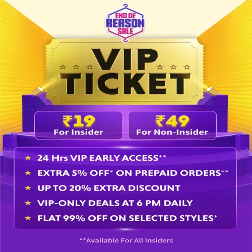 Image of Myntra EORS: VIP ticket Get VIP Only Benefits this EORS