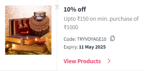 Image of Myntra Coupon: Flat 10% Off on Voyage Sunglasses