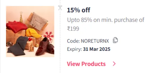 Image of Myntra Coupon: Flat 15% Off on Clothing & Handbags