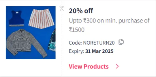 Image of Myntra Coupon: Flat 20% Off on Virgio Women's Fashion