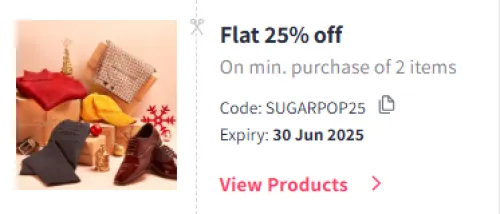 Image of Myntra Coupon : Flat 25% Off on Sugar Pop Beauty Products