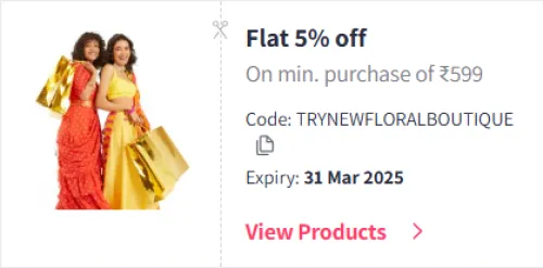 Image of Myntra Coupon: Flat 5% Off on Floral Boutique Home Furnishing