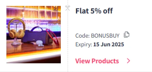 Image of Myntra Coupon: Flat 5% Off on OnePlus Earphones & Earbuds