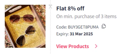 Image of Myntra Coupon: Flat 8% Off on Puma Kid's Fashion