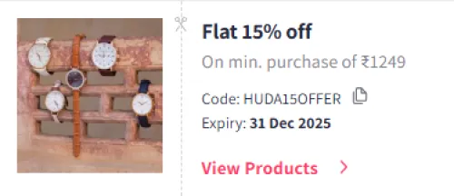 Image of Myntra Coupon : Flat 15% Off on Huda Beauty Personal Care Products
