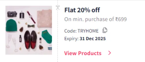 Image of Myntra Coupon : Flat 20% Off on Home Furnishing, Kitchen and Personal Care