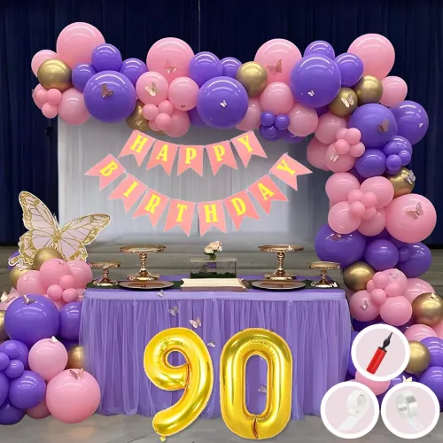 Image of Mystic 90th Birthday Decor Set – 50 Pcs