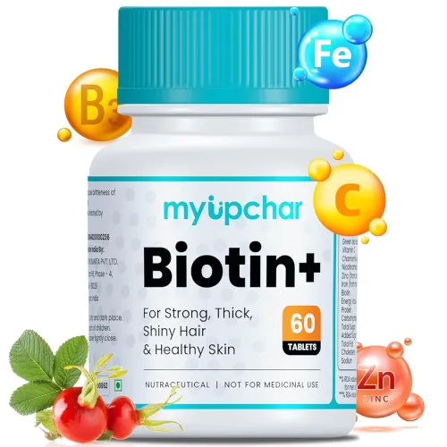 Image of myUpchar Biotin+ Hair Growth Supplement (60 Tablets)