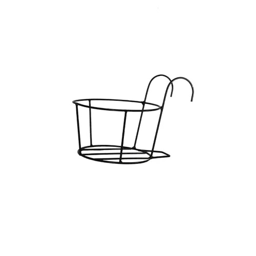 Image of N.A SUPPLIER Hanging Flower Pot Holder Railing Potted Plant Stand