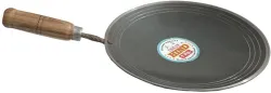 Nagda Pure Iron Tawa 27 cm with Strong Wooden Handle