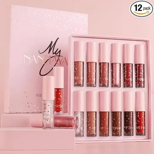 Image of Nandiayan 12Pcs Velvet Nude Liquid Lipstick Set