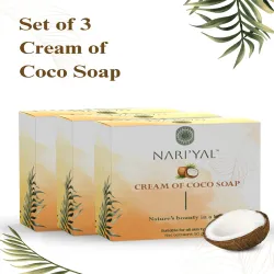 NARIYAL Cream of Coco De-Tan Soap – Set of 3 (50g