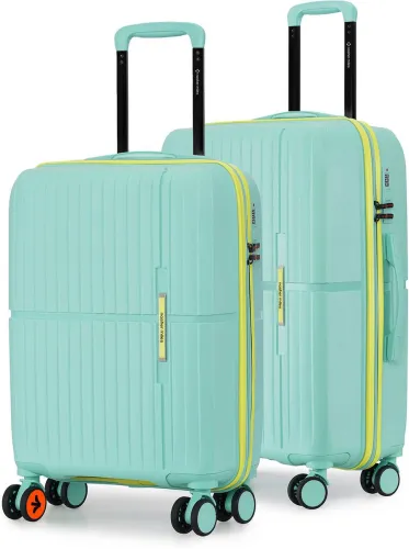 Image of NASHER MILES  Hard Body Set of 2 Luggage Trolley Bag