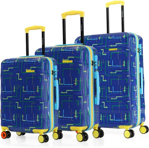 Image of Nasher Miles Luggage Set of 3 (55, 65 & 75 cm, Navy Blue)
