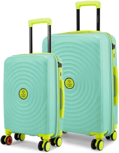 Image of NASHER MILES  Hard Body Set of 2 Luggage Trolley Bags 