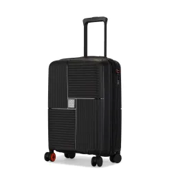 Nasher Miles Singapore 20-Inch Hard-Sided Cabin Luggage (Black)