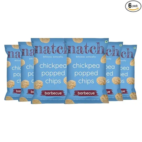 Image of Natch Chickpea Popped Chipsm, 55gm each (Pack of 6)