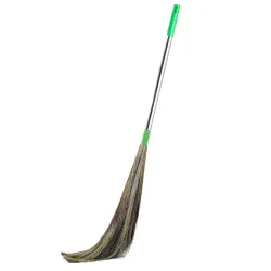 Natural Grass Broom Stick for Home Cleaning