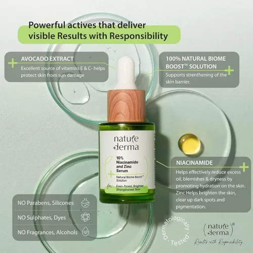 Image of Nature Derma 10% Vitamin C Serum with Natural Biome-Boost™|