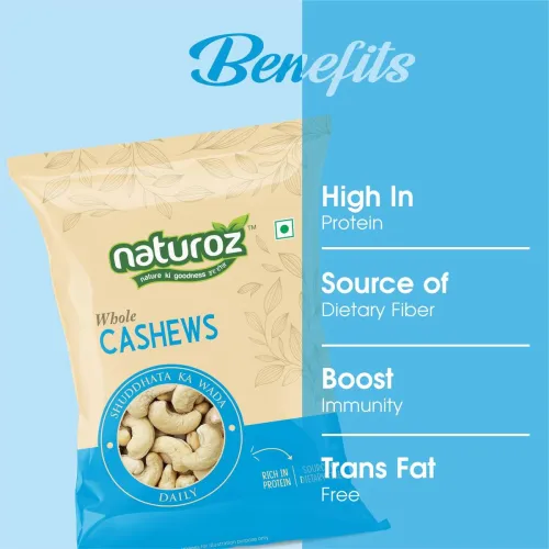 Image of Naturoz Daily Whole Cashews (1 kg).