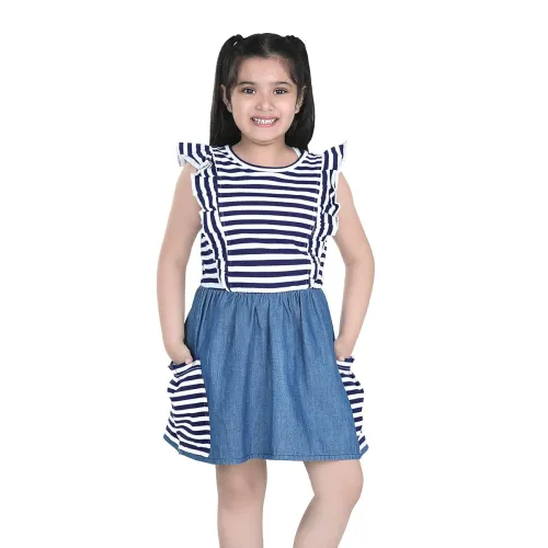 Image of Naughty Ninos Striped Denim Dress Kids