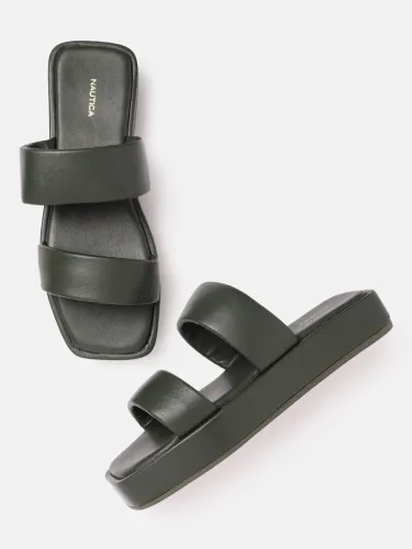 Image of NAUTICA Women Heels Sandal (Green , 7)