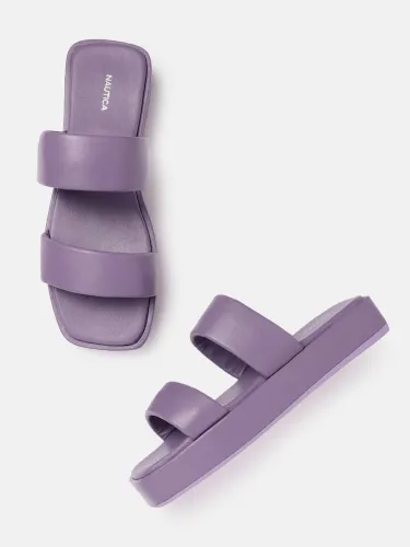 Image of NAUTICA Women Heels Sandal (Purple , 3)