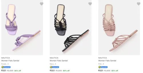 Image of Nautica Women's Flats up to 80% discount starting at ₹551