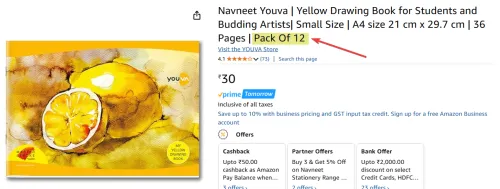 Image of Navneet Youva 36 Pages Pack Of 12