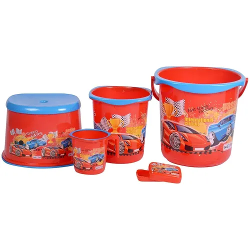 Image of Nayasa 5 Piece Plastic Bucket Set (NB32310)