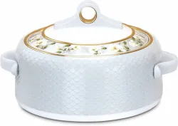 NAYASA Coral Insulated Casserole, 1500ml, single grey food serving casserole.