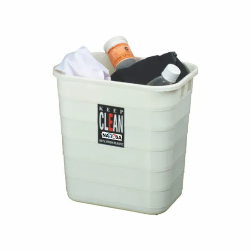 Image of Nayasa Waste Paper Dustbin Pack Of 2, Medium, White