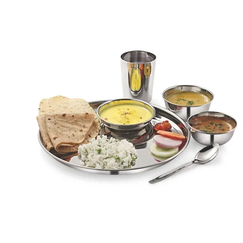 Image of Neelam Stainless Steel 22 Gauge, 12 Pieces Dinner Set