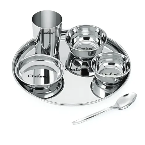 Image of Neelam Stainless Steel 22 Gauge, 12 Pieces Dinner Set.